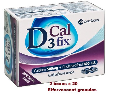 D3 Cal Fix Calcium 500mg & Vitamin D3 800IE für Knochen Zähne Muskelgesundheit
