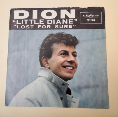 Dion   LITTLE DIANE (GREAT ROCK N ROLL 45/PS) #3134 PLAYS STRONG VG+ TO VG++