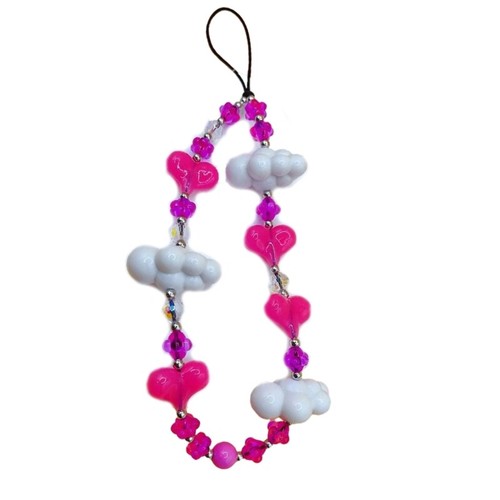 Heart Charm Cute Bag Accessory Acrylic Material Suitable for Girls Mobile Phones - 第 5/11 張圖片