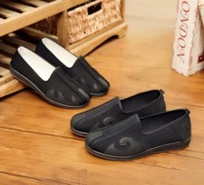 New Men's Kung Fu Shoes Slippers Dancing Tai Chi Canvas Casual Shoes Rubber gift