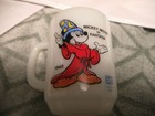 Vintage Mickey Mouse Fantasia Coffee Cup Anchor Hocking Milk Glass Pepsi 1940 — photo 1