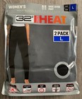 L NIP 32 Degrees Heat Women's 2 Pack Black Base Layer Pants NEW — photo 1