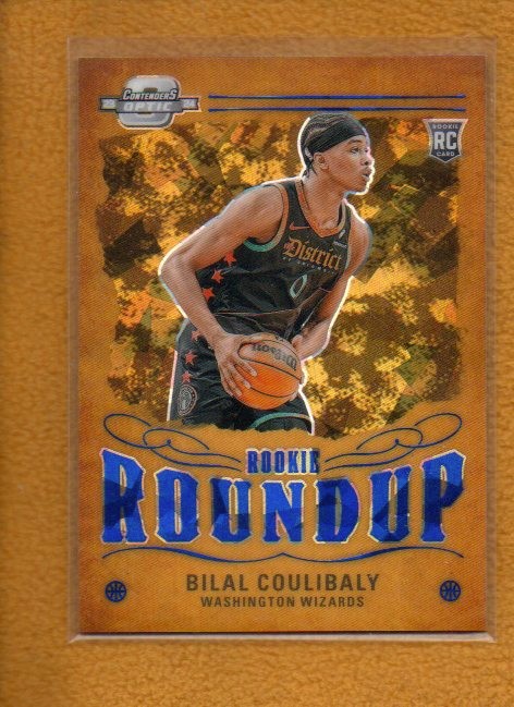 Bilal Coulibaly 2023-24 Contenders Optic Rookie Roundup Blue Cracked Ice RC /75
