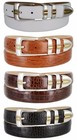 Carmelo Genuine Full-Grain Cowhide Leather Designer Golf Dress Belt 1-1/8" Wide