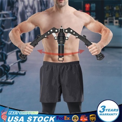Manual Chest Expander Black Hydraulic Power Adjustable Twister Arm Exerciser