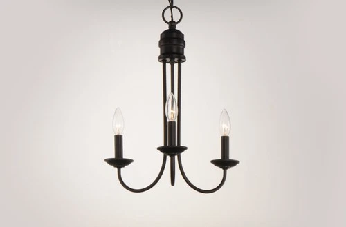 Maxim 10343 Logan 3 Light 16"W Taper Candle Chandelier - Nickel - Picture 6 of 8