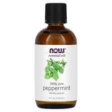 2 X NOW Foods, Essential Oils, Peppermint, 4 fl oz 118 ml 