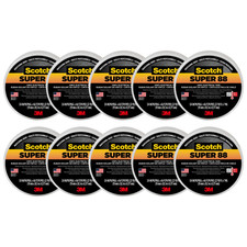 Scotch Super 88 Heavy-Duty Grade Electrical Tape: 3/4 in. x 66 ft. Black 10 Ro