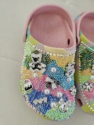 HANDMADE PRINCESS CROCS... Size 2 Girls. (NEW)