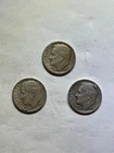 Lot of 3 1957 United States Roosevelt Dimes