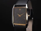 Vintage 1986 Seiko Dolce 7321-5710 Black Dial Tank Quartz 25mm Mens Watch JAPAN