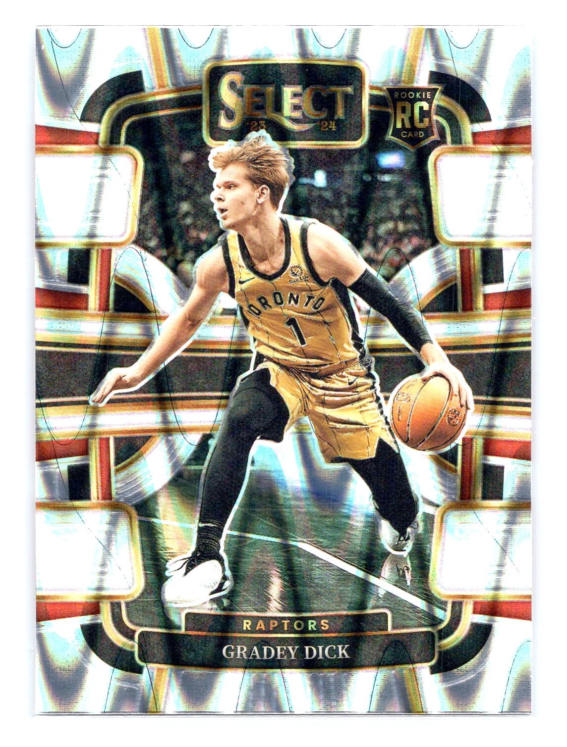 Gradey Dick 2023-24 Panini Select #90 Silver Tectonic Prizm RC Rookie