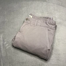 Huckberry Taylor Stitch Pants Men 31x31 The Foundation Slim Fit Gray Chino Stone