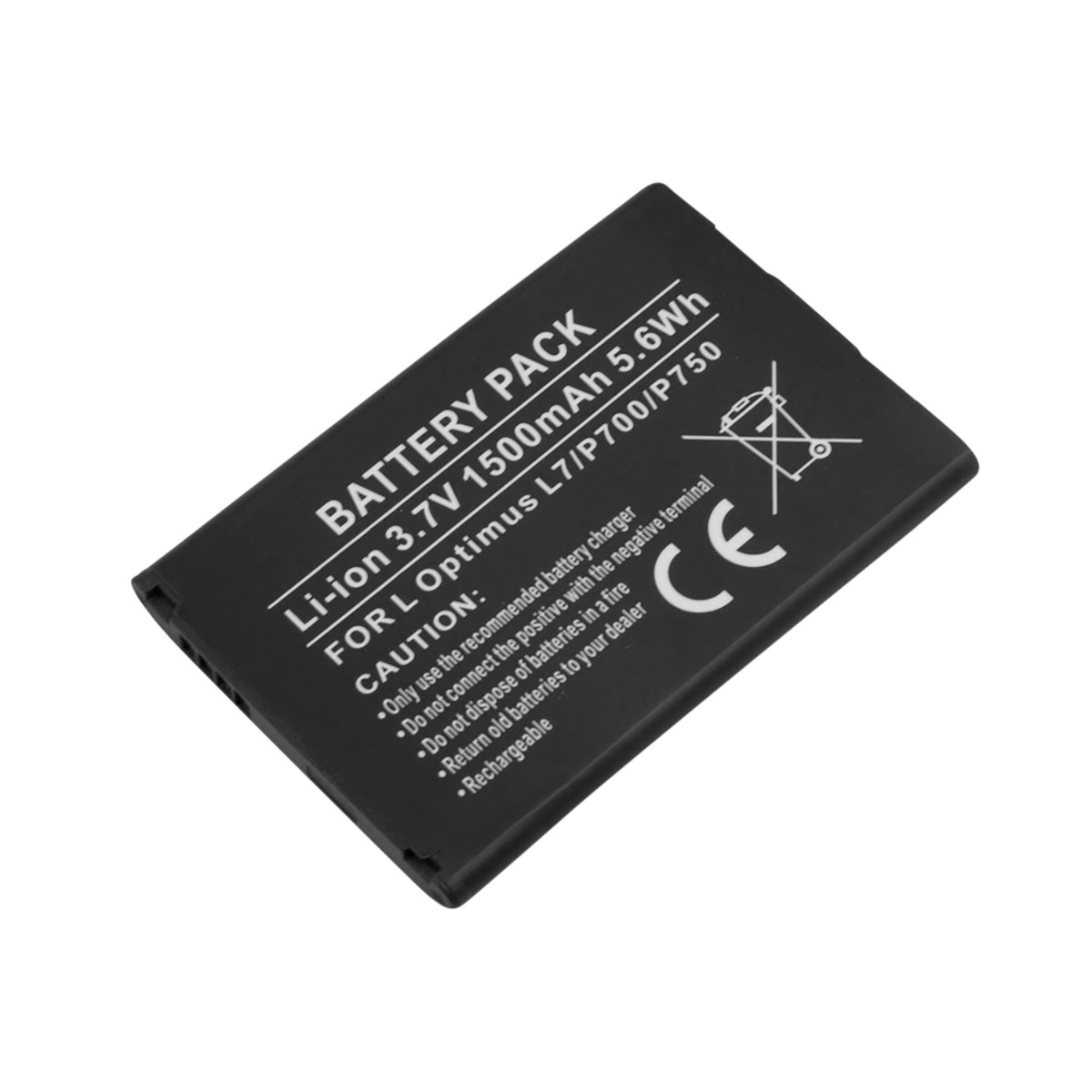 Batterie Li-ion 1500mAh pour LG Optimus L7 P700 Énergie 5.6Wh