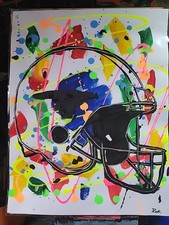 Original Art 12x16 Figurative Abstract Expressionist on Gallery Paper