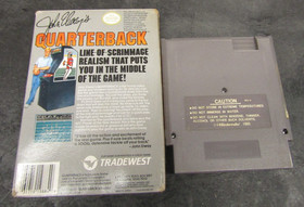 John Elway's Quarterback (Nintendo NES, 1989) Game & Box - Tested Working - #2