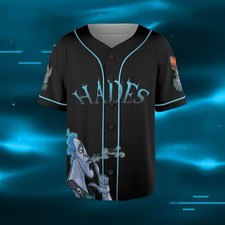 Personalized Hades Hercules Villain  Halloween Party Gift Baseball Jersey Shirt