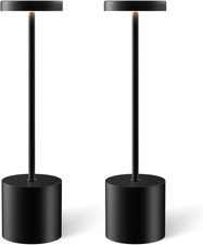 Cordless Table Lamp Set of 2, Rechargeable 5000Mah Battery Powered Outdoor Table
