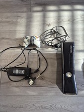 Microsoft Xbox 360 S 250GB Black Console with Controller and Power Cable