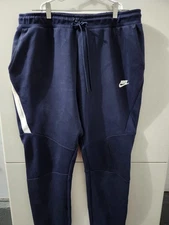 Nike Pants Mens XL Tall Blue Tech Fleece Jogger Sweats Pullon Drawstring Stretch