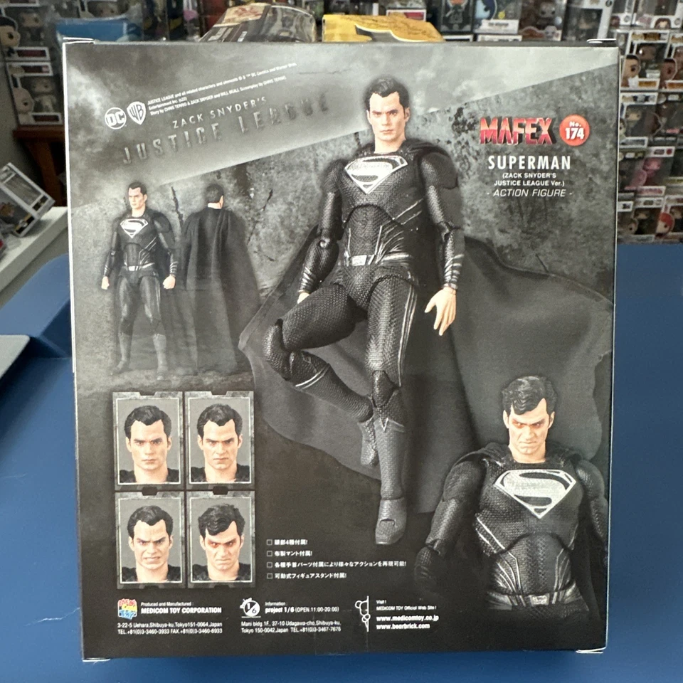 MAFEX Justice League Superman No. Игрушечная экшн-фигурка 174 Medicom от Zach Snyder - Изображение 3 из 4