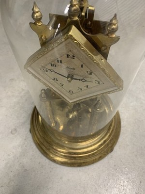 Vintage Kundo Anniversary Clock (400 Day Clock) with original glass dome