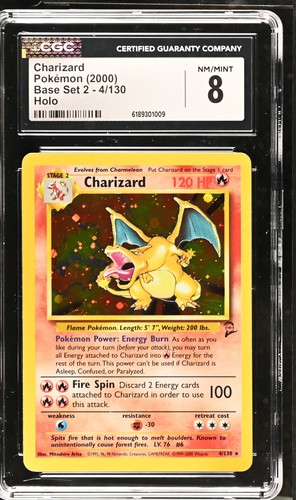 Charizard graded CGC 8 for sale on eBay
