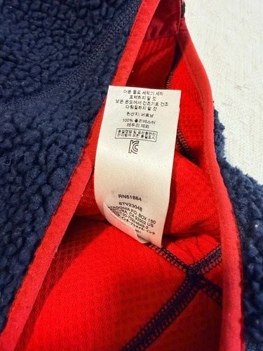 Patagonia Men's Classic Retro-X Fleece Vest M Navy Blue Red image 7