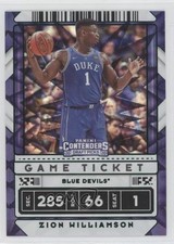 2020 Contenders Draft Picks Game Ticket Green Explosion Zion Williamson #13 0o3b
