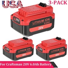 20V 6.0 Ah Lithium-ion Battery For Craftsman 20 Volt MAX CMCB204 CMCB202 CMCB201