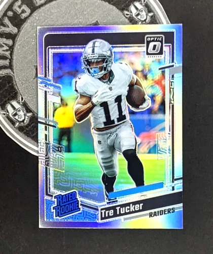 Tre Tucker *2023 Panini Donruss Optic* Silver Holo RATED ROOKIE #261-Raiders