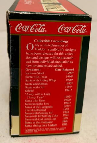 Coca-Cola Trim A Tree Collection 1960 Christmas Ornament 1995 "BUSY MAN'S PAUSE" - Bild 6 von 7