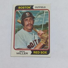 Topps 1974 Rick Miller #247 Base Set Boston Red Sox Baseball Card