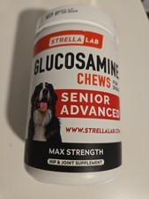 Glucosamine Chews Max Strength Senior Advanced Dogs Chicken 120 Ct B062 