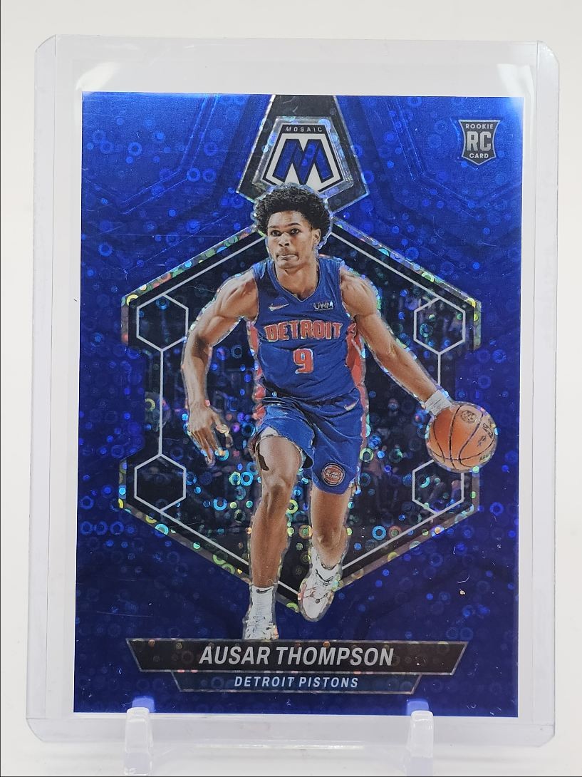 AUSAR THOMPSON 2023-24 MOSAIC ROOKIE BLUE FAST BREAK PRIZM #226 RC /85 Q4865