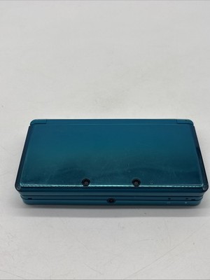 Nintendo 3DS Handheld System Aqua Blue Game Console Only CTR-001 (USA)