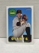 TY BLACH 2016 Topps Heritage MAGENTA BACK ~ Giants /10