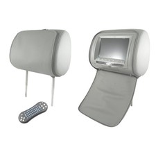 COPPIA POGGIATESTA AUTO MONITOR LCD 7 POLLICI DVD USB SD CARD CON PATTA