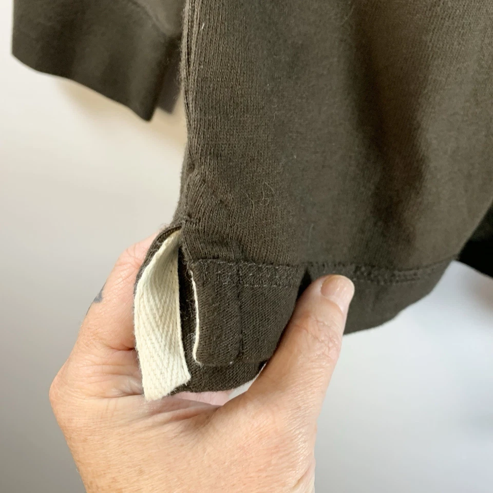 Camisa de Rugby Urban Pipeline Niños Y2K Talla M Marrón Gruesa Preppy Colegial 2010 Nueva Foto 3 de 4