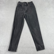 Vintage Levi  s 512 Jeans Womens Juniors 9 Black Tapered Slim Fit USA 90s Mom