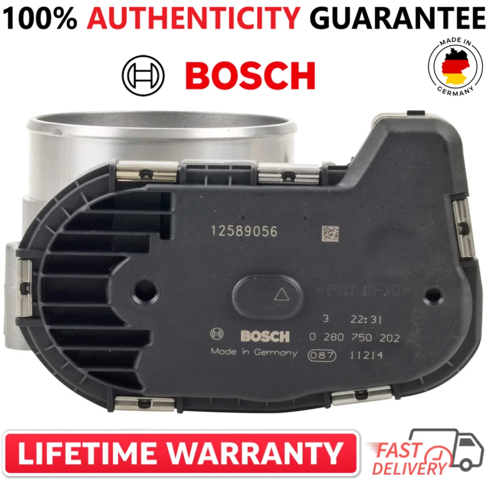 Corpo do acelerador original do fabricante Bosch 0280750202 para 2004-2008 Buick Cadillac 3.6L V6 - Imagem 4 de 4