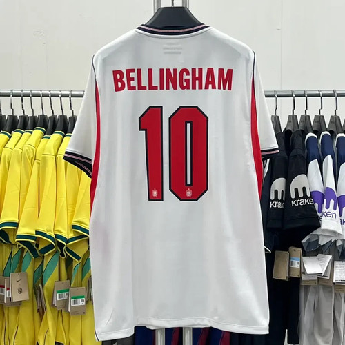 England National TEAM26/28 Home Jersey #10 BELLINGHAM Official Kit Size S to 3XL