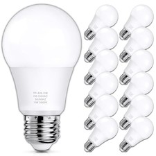 12-Pack A19 LED Light Bulbs, 100 Watt Equivalent LED Bulb, Daylight White