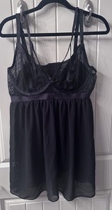 ~Torrid Curves black Short Sexy Sheer Lace teddy~lingerie chemise Plus size 1~
