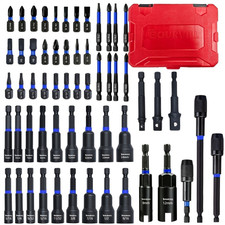 55-piece magnetic screwdriver set: 1/4 impact...