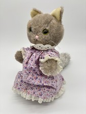 Vintage Eden Toys Beatrix Potter Mrs Tabitha Twitchit Cat Plush 12" 1984