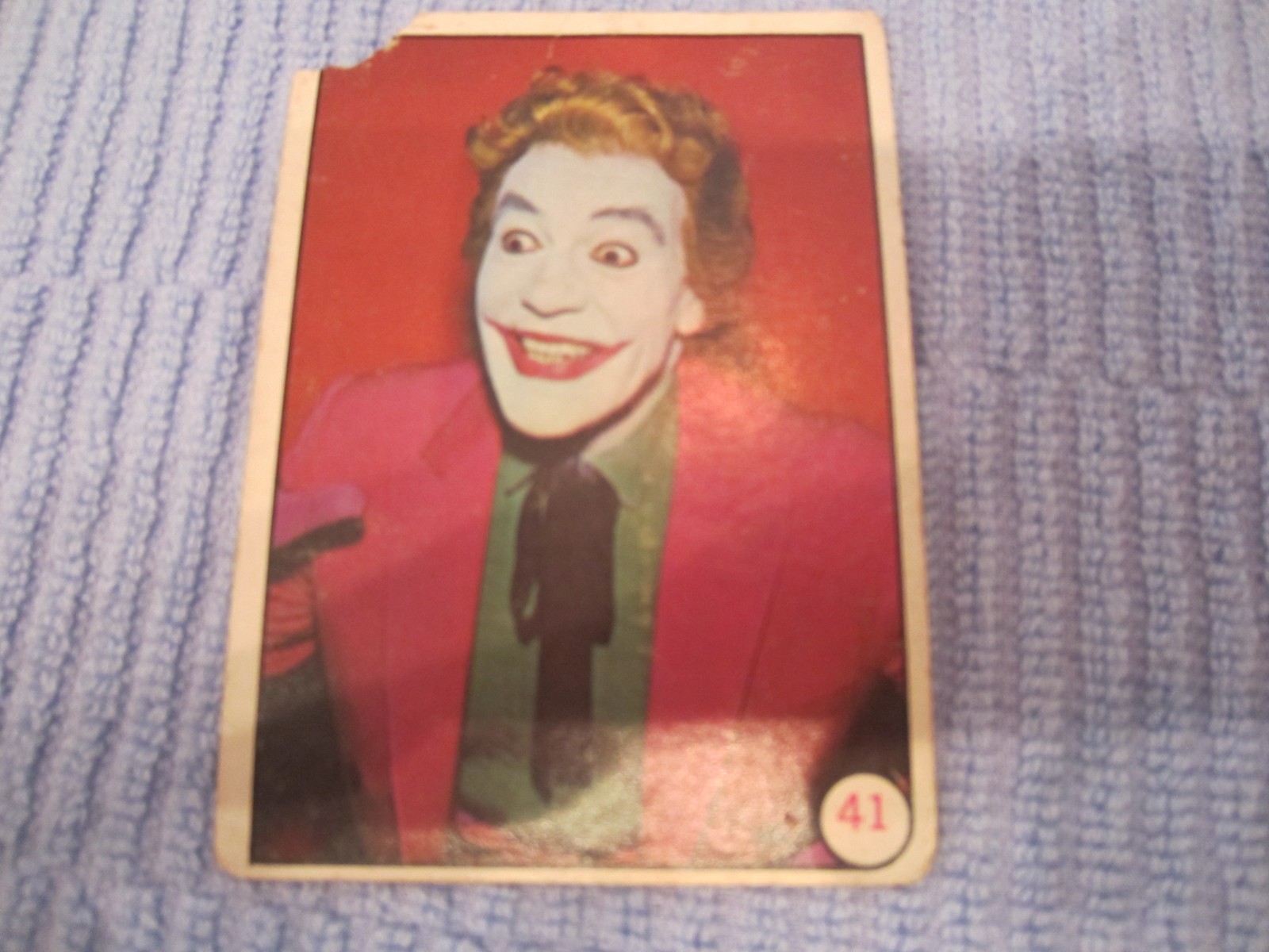 Vintage 1966 Topps Batman Bat Laffs Joker Card 41
