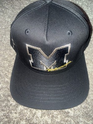 Travis Scott Cactus Jack x Michigan Wolverines Mitchell & Ness Hat Snapback Cap