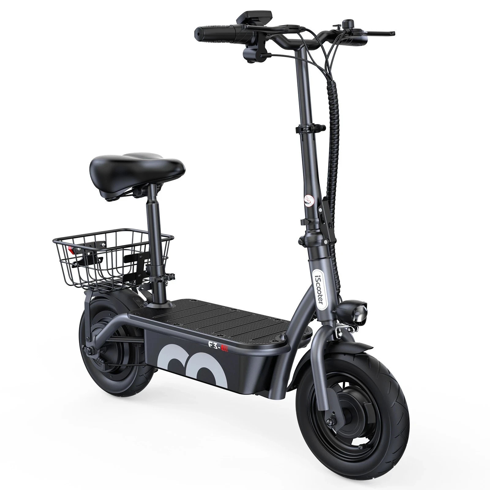 iScooter F3 Monopattino Elettrico 1000W 13AH 45KMH City Monopattino Elettrico 60KM Scooter Elettrico con Cestello foto 2