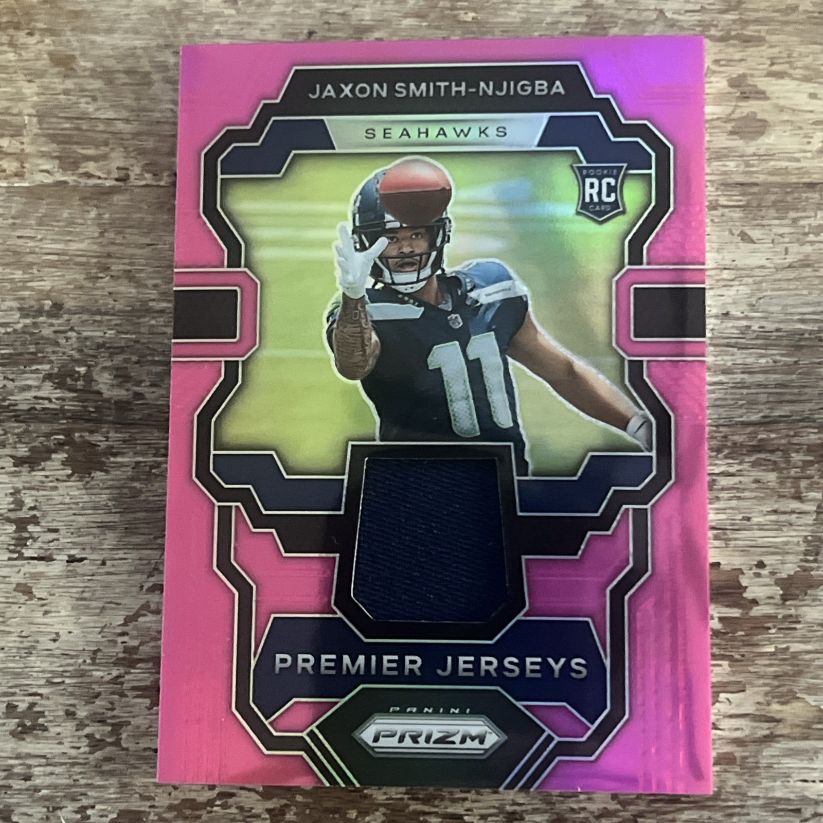 2023 Panini Prizm Premier Jerseys Rookie Jaxon Smith-Njigba #PJ-JS Seahawks